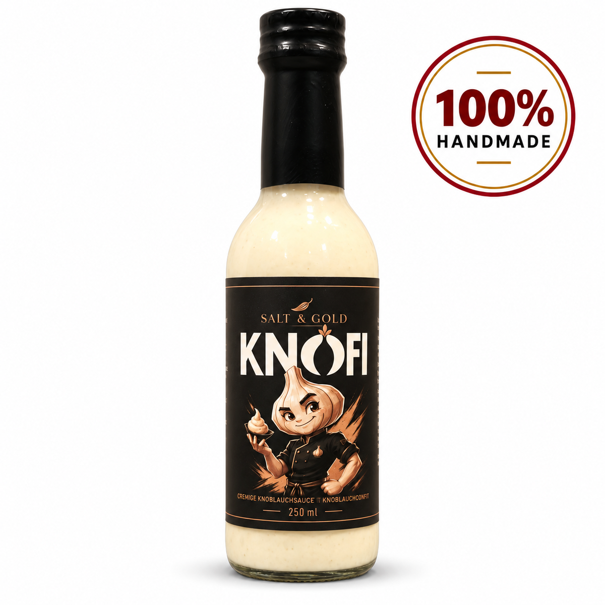 KNOFI – Süß-frische Knoblauchsoße | Cremig & mild | 250 ml
