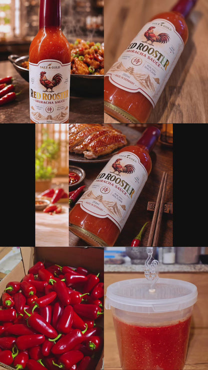 RED ROOSTER – Fermentierte Premium Sriracha | Fruchtig, würzig & mild-scharf | 250 ml